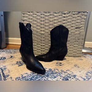 Thursday Boot Company Black Sierra Western Leather Boots
